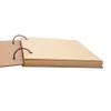 A4 Kraft Scrapbook,Blank Ring Binder Notebook Notepad Loose Leaf Sketchbook