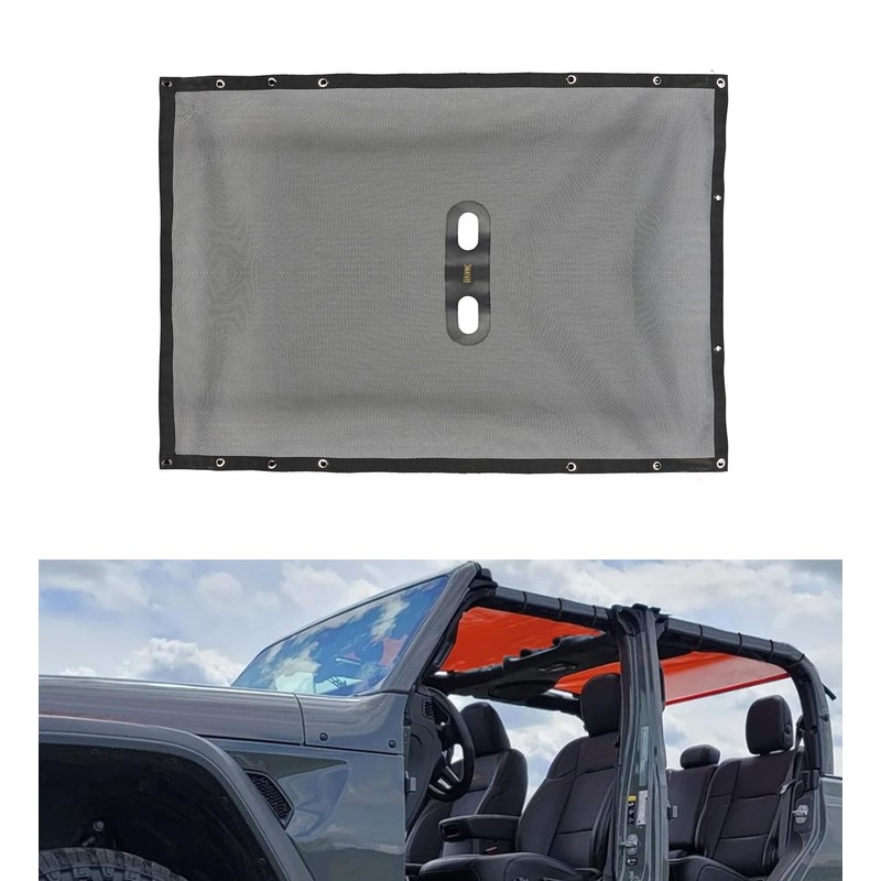 Goldfire Top Sunshade Mesh for Jeep Gladiator JT 2018-2023 4-Door