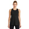 Sport-Tek Ladies PosiCharge Tri-Blend Wicking Tank M Black Triad Solid