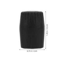 SUPVOX 10 Pcs Microphone Stand Foot Pads - for Pvc End Cap Mic Stand (19Mm Tube Diameter) - Grade Rubber Protector for Recording Equipment