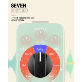 Donner Reverb Effector 7 Modes Modulation Verb Square
