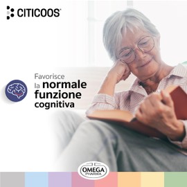 Omega Pharma - Citicoos, Integratore Alimentare Utile nei Casi di Stress Psichico - 24 Capsule