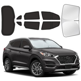 for Hyundai Tucson 2016-2021 Car Window Shades, 8pcs Privacy Sun Shade Set for Front Windshield Side and Rear Windows, Full Window Covers Keeps Vehicle Cool for Camping Napping
