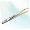 OATIPHO Portable Stainless Steel Eyebrow Tweezer with Curved Elbow Design