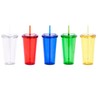eBuyGB Smoothie Tumbler with Straw, Yellow, 680 ml