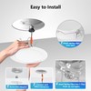LVWIT LED Recessed Light 6inch, 5CCT Can Lighting with White