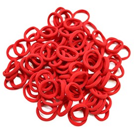 100 lazos gruesos de algodón sin costuras para el pelo, gomas elásticas para el pelo, sin daños, lazos para el pelo, diámetro de 3,8 cm para mujeres, niñas, niños, pelo grueso