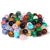 15PCS 12mm Natural Tiger Eye Stone Loose Beads Big Hole