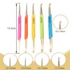 DFsucces Crochet Set of 5 Ergonomic Knitting Needles Set Crochet
