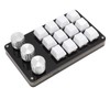 Mini Custom Keypad 12 Keys 3 Knobs Programmable Blue Switch