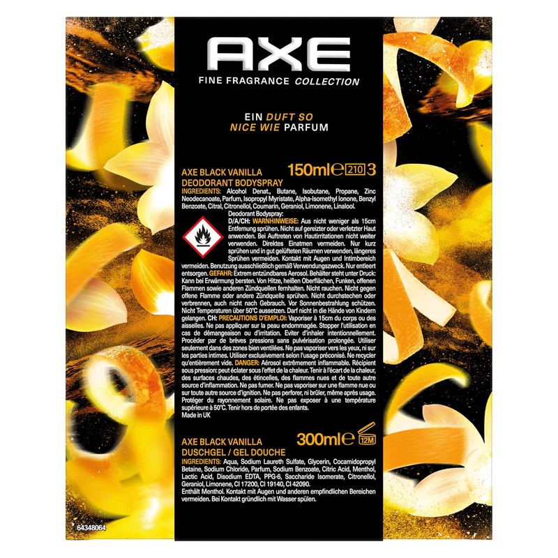 Axe Fine Fragrance Collection - Set regalo "Black Vanilla" con