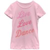Fifth Sun Big Girls' Dance Inspired Graphic T-Shirt, Pink Tri