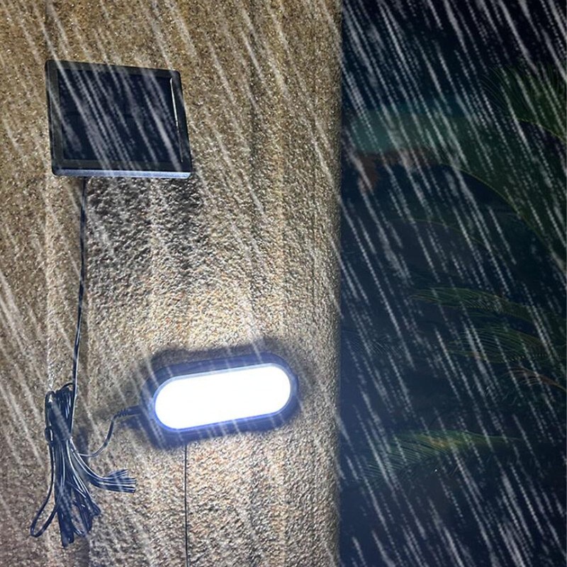 Fockety Solar Pendant Light, Wall Mounted Outdoor Solar Powered LED