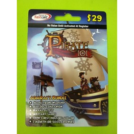 Pirate101 Admiral's Bundle Online Game Membership Card