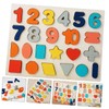 Hohopeti Cognitive Shape Learning Montessori Educational Block Puzzle for Number