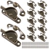 Hicarer 12 Pack Zinc Window Sash Lock Casement Window Lock