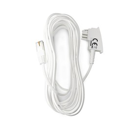 COXBOX 8 m DSL Flat Cable Fritzbox, Speedport, Easybox - TAE Flat Cable RJ45 White - VDSL ADSL WLAN Router Cable with Twisted Pair for a Reliable Connection