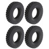 4Pcs 20mm Width Shoe Sole Pattern Tyre for Tamiya Tractor