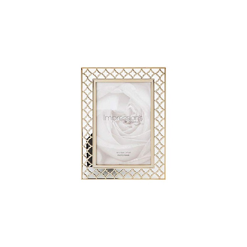 Juliana Impressions Lattice Cut Metal Photo Frame 4" x 6"