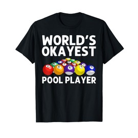 Funny Billiards Art For Men Women Billiard Lover Pool Player T-Shirt