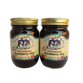 Amish Wedding All Natural Old Fashioned Blackberry Jam 18 Ounces (Pack of 2)