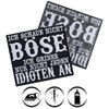 Biker Patch for Sewing/Iron-On "Ich schaue nicht böse - ich