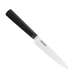 Kyocera INNOVATIONwhite 5" Ceramic Tomato Knife - White Z212 Micro Serrated Blade with Non-Slip Black Handle