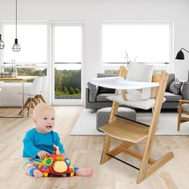 LLHQAMT For High Chair Cushion, Soft And Comfortable Baby Seat Cover With Cute Graphics, For Tripp Trapp Baby Cushion Makes Baby Sitting Safer And More Comfortable (Beige Little Star)