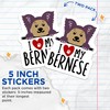 (2 Pack) I Love My Bernese Stickers - Dog Lover