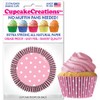 Cupcake Creations 32ct Standard Cupcake Liners - Light Pink Polka