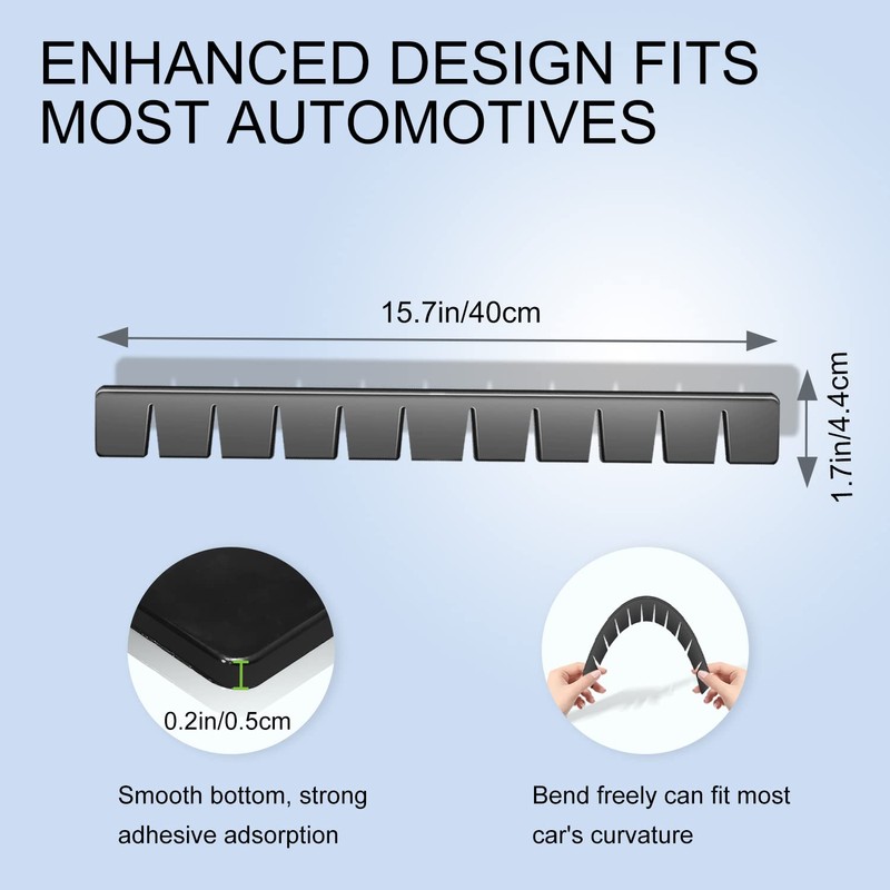 UOUSIYDSK Front Bumper Scrape Guard 2 Pack Car Universal Black