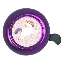 ABSOAR Cycling Bike Bell for Kids Girls Purple Boys Pinky Daisy Flower Garden Cute Unicron Magic Beach Cruiser Mountain City Road Bike, Daisy Unicorn, Purple
