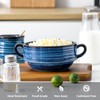 Hasense French Onion Soup Bowls with Handle, 24 oz Ceramic