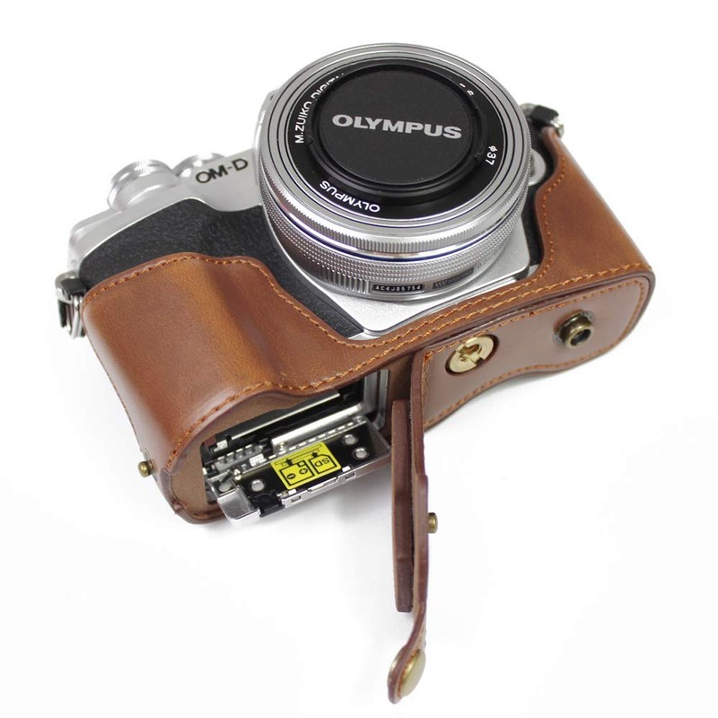 SIUTATDSH Camera Case, PU Leather, Suitable for Olympus OMD EM10