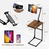 Floor Kindle Phone Tablet Stand with End Table for Overhead