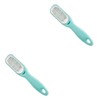 Baluue 2 Pcs Stainless Steel Foot Peel Scrubber Pumice Brush