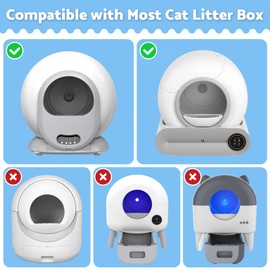 Advwin Self Cleaning Cat Litter Box Liner - 75 Counts, Waste Bags for Automatic Cat Litter Box Drawstring Trash Garbage Bags