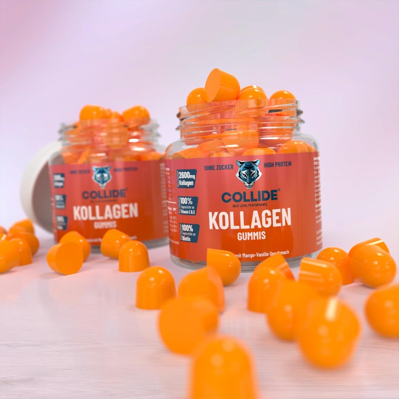 COLLIDE® Collagen + Biotin Fruit Gummies - Mango Vanilla Flavour