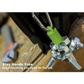 MagnetPal 3 pack Heavy-Duty Neodymium Anti-Rust Magnet, Best for Magnetic Stud Finder / Key Organizer / Indoor and Outdoor Multi Uses, Orange with Key Ring (SP-MPM3OR)