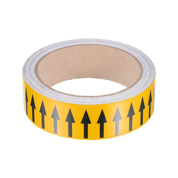 PATIKIL Flow Arrow Tape, Polyethylene Pipe Marking Sticker with Reflective