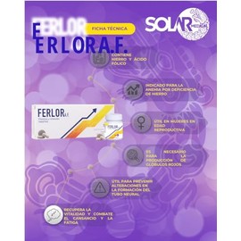 FERLOR AF Ácido Fólico/Hierro / (Coenzima Q10 CAJA CON 30 TABLETAS) 4 PIEZAS