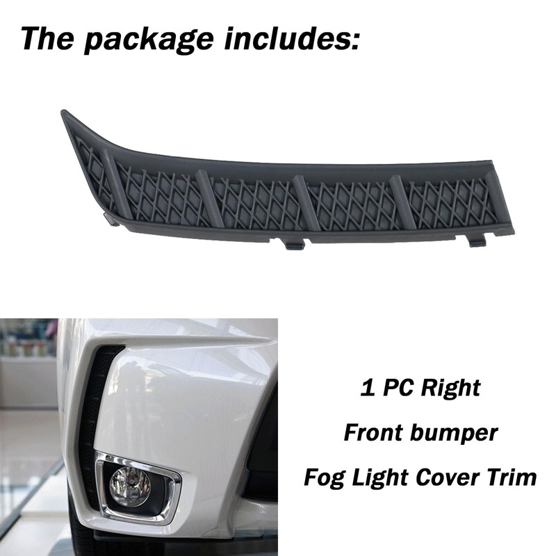 JESYMBX For Subaru Forester 2014-2019 Front bumper Fog Light Bezel