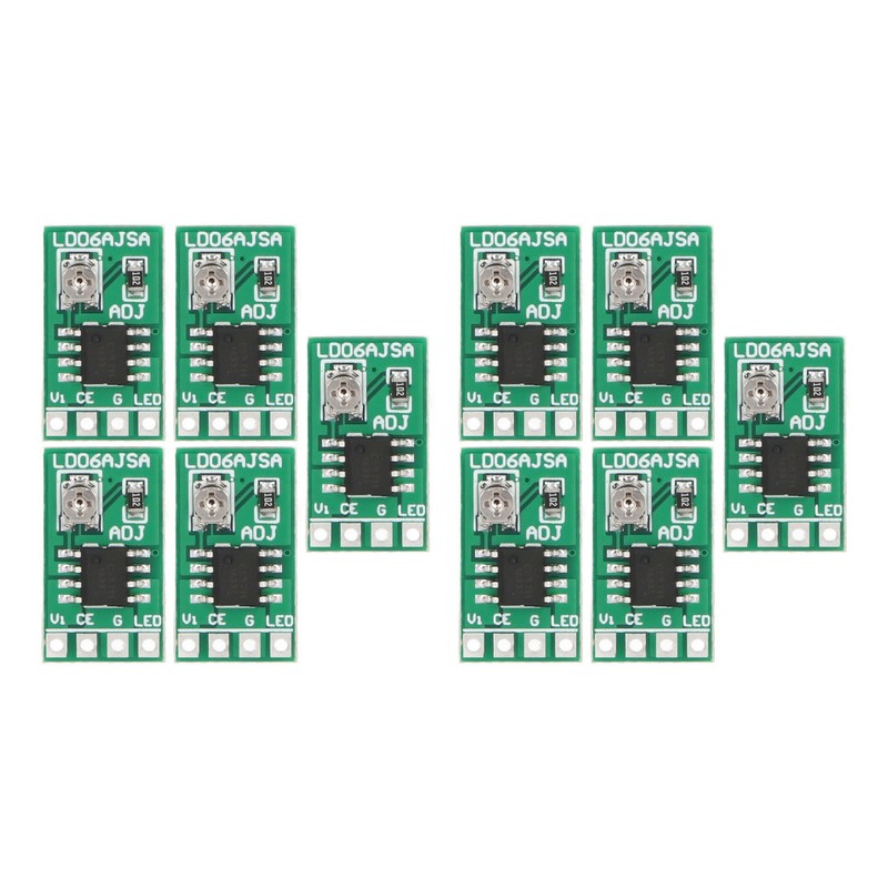 10PCS Constant Current Adjustable Module 30‑1500MA 3V 3.3V 3.7V 4.5V