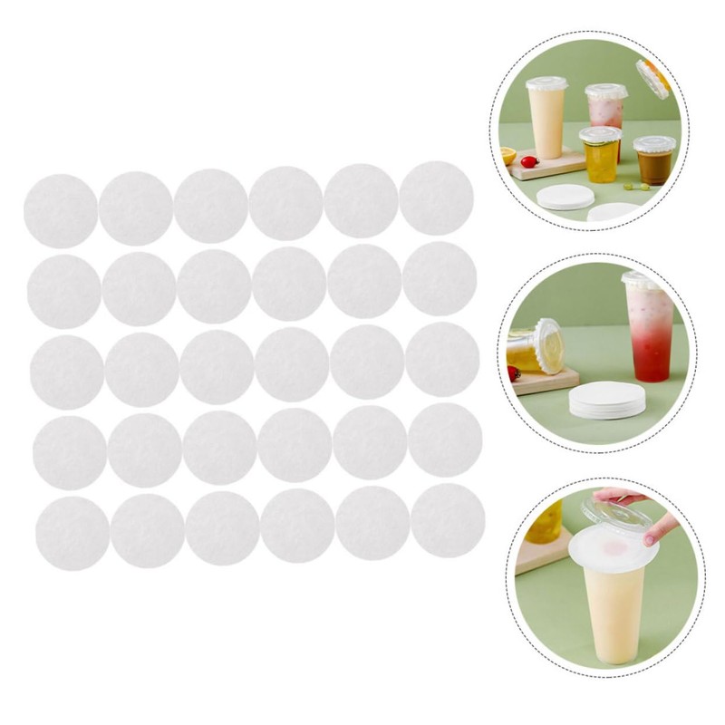 MAGICLULU 500pcs Leak-proof Cup Caps For Takeout Paper Cup Covers