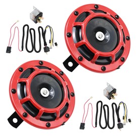 Saihisday 130DB 12V Air Car Horn - Electric Waterproof Double Horn for Cars, Trucks, Motorcycles, Boats, ATVs, and UTVs