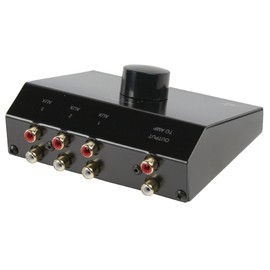 HQ 3-Way Stereo Input Control Box Feed CD TV Tuner Into 1 Aux Input