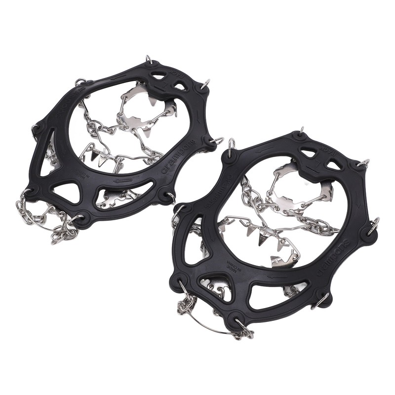 Ice Traction Cleats Shoe Crampons Snow Grips with 19 Spikes