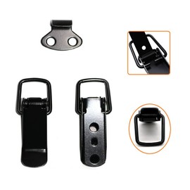 ANJOSHI Toggle Clamp Latch Security Spring Loaded Car Bumper Hook Lock Clips Hasp Kit 2Pack Universal Quick Release Fasteners for Racing Car Truck Bumper Trunk Fender and Hatch Lids Accessories(S)