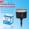 2-3/4" Diamond Hole-Saw Bits with Pilot Drill Bit 2-3/4 in