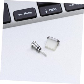 WOONEKY 2-Pack 3.5mm Earphone Jack USB Type c Dust Plug Set for Smartphones Grey Sturdy Design Easy to Use